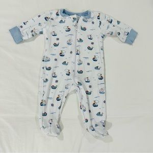 Kissy Kissy Sailboat Footies, Size 3-6 months